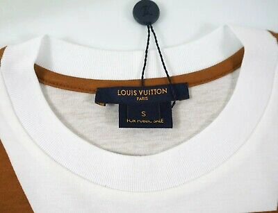 Pre-owned Louis Vuitton Vip Color Block Archlight Cruise 2019 Tee T-shirt M Unisex In White ./ Brown