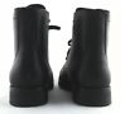 Pre-owned Polo Ralph Lauren Enville Cap-toe Lace Up Boot Black Leather Us 10.5 Us 12