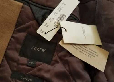 Pre-owned Jcrew J Crew Ludlow Topcoat In Italian Wool Cashmere W Thinsulate Dusty Cedar