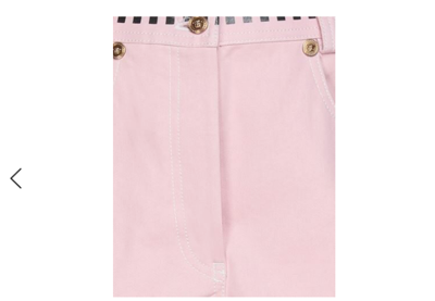Pre-owned Versace Women's Pink High-rise Logo Graphic Denim Pants Sz 26