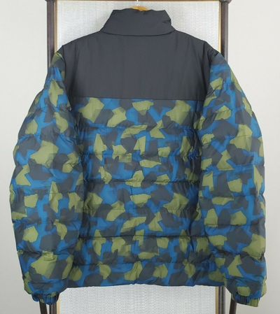 Pre-owned Lacoste $298  Sport Size Xl Mens Camouflage Puffer Jacket Full Zip Crocodile In Multicolor