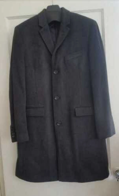 Pre-owned Jcrew Mens J Crew Ludlow Topcoat In Italian Wool Cashmere Thinsulate Coat Charcoal In Gray