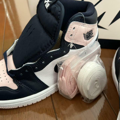 Pre-owned Jordan Nike Wmns Air  1 High Og Se Atmosphere Dd9335-641 Us Women In Multicolor