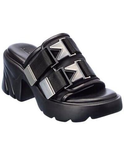 Pre-owned Bottega Veneta Flash Leather Sandal Women's In Black
