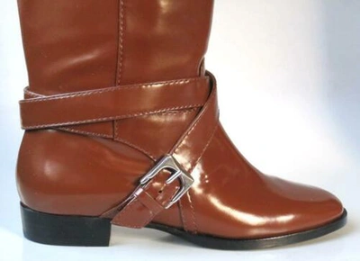 Pre-owned Marc By Marc Jacobs Marc Jacobs Brown Leather Riding Flat Tall Boots - Great Style
