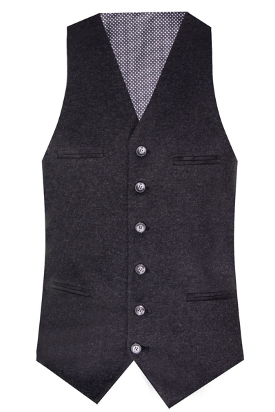 Pre-owned Tru Clothing Mens Black 3 Piece Tweed Wool Retro 1920s Suit Peaky Blinders Classic Tailored In Blue