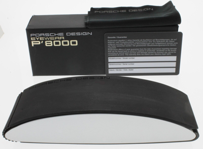 Pre-owned Porsche Design Sunglasses Titanium Grey Silver Unisex P8553 D Aviator In Green