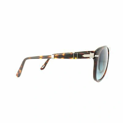 Pre-owned Persol Sunglasses Po0714 24/s3 Brown Havana Blue Gradient Polarized Folding 54mm