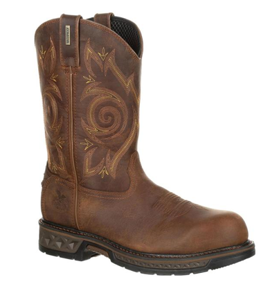 Pre-owned Georgia Boot Carbo-tec Lt Composite Toe Waterproof Work Welling Gb00239 In Brown