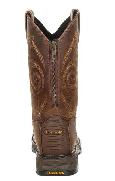 Pre-owned Georgia Boot Carbo-tec Lt Composite Toe Waterproof Work Welling Gb00239 In Brown