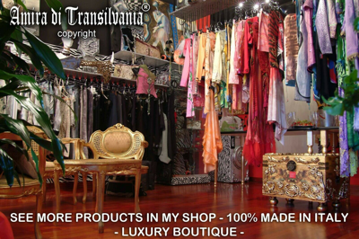 Pre-owned Haute Couture Women Clothing Summer Dress  Orange Red Flowers Embroidered Sequins