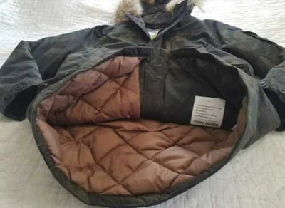 Pre-owned Jcrew Men's M Xl J Crew Nordic Down Parka In Dark Camo With Eco-friendly Primaloft In Green