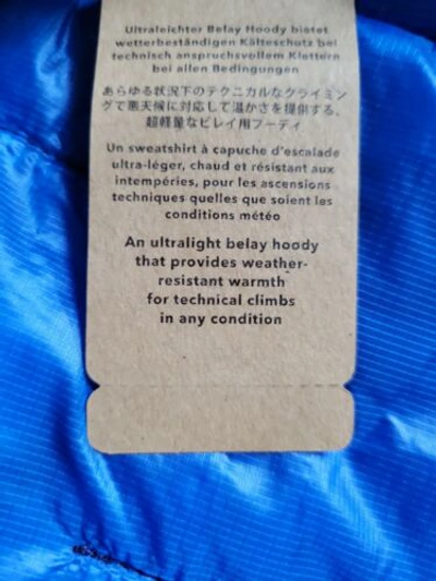 Pre-owned Patagonia Womens Xl Das Light Hoody Jacket. In Blue
