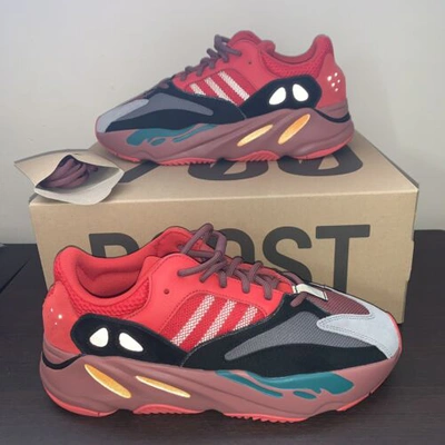Pre-owned Adidas Originals Adidas Yeezy Boost 700 Hi-res Red Mens Us 12 - Hq6979 - Authenticity Guaranteed