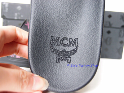 Pre-owned Mcm Splash Logo Slide Black Pumeria Pink Eu 38 Us 7 7.5 Authentic