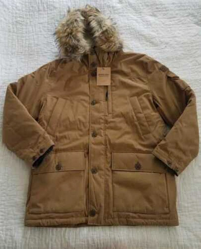 Pre-owned Jcrew Men's Xl J Crew Nordic Down Parka In Dark Khaki With Eco-friendly Primaloft