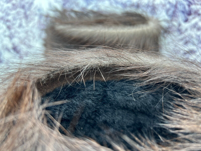 Pre-owned Litvin Brown Goat Fur Boots For Men, Winter Snow Boots, Mukluks, Mongolian Boots