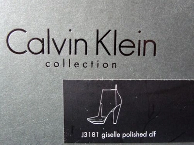 Pre-owned Calvin Klein Collection Black Leather Ankle Boots Italy Giselle Great $795