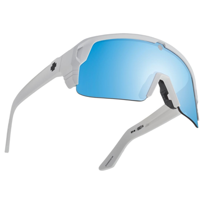Pre-owned Spy Optic Monolith 5050 Sunglasses Polarized Happy Boost Matte White Bronze Blue