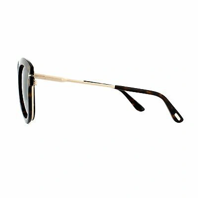 Pre-owned Tom Ford Sunglasses 0574 Mia 52p Dark Havana Green Gradient