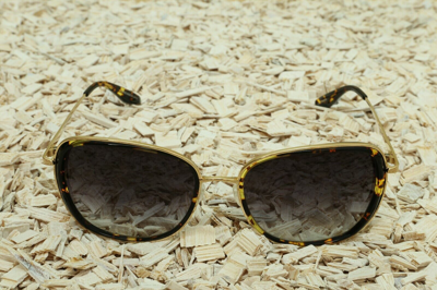 Pre-owned Barton Perreira Authentic  Sunglasses Mod Tiegs 57 Color Gol Hec Smo Gradient In Smolder