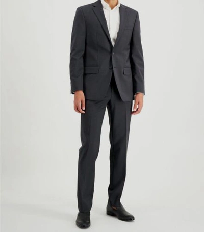 Pre-owned Calvin Klein $650  40r Men X Slim Fit Gray Wool 2 Piece Suit Pants Blazer Jacket
