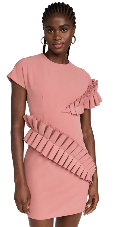 Andrea Iyamah Safia Minidress In Peach Rose | ModeSens