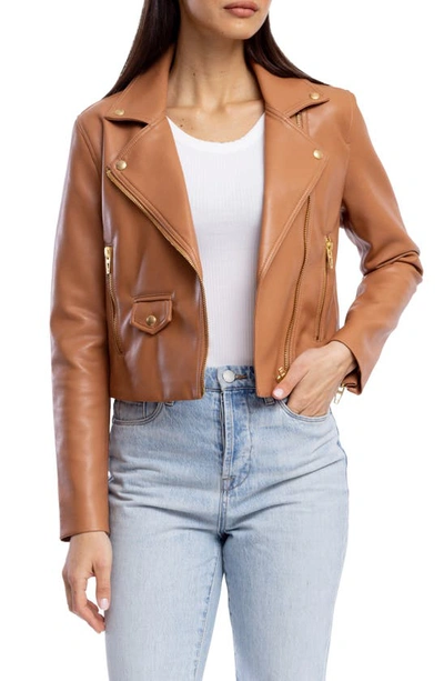 Shop Blanknyc Faux Leather Moto Jacket In Thick Skin