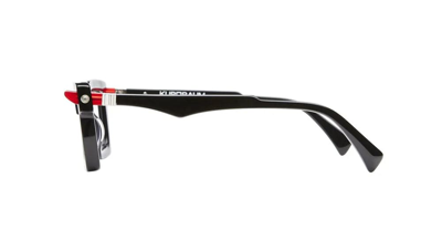 Shop Kuboraum Mask Q2 - Black Shine Eyeglasses Glasses In Black, Red