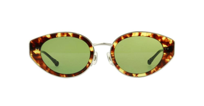 Shop Matsuda M3120 - Tortoise / Brushed Silver Sunglasses Sunglasses In Tortoise, Silver