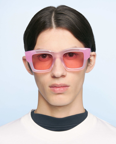 Shop Jacquemus Les Lunettes Baci - Multi Pink Sunglasses Sunglasses