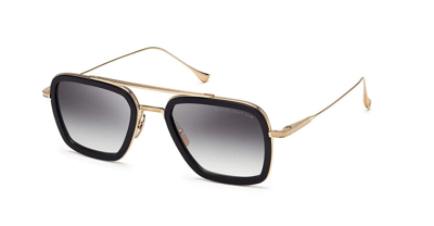Shop Dita Flight 006 - Matte Black / 14k Gold Sunglasses Sunglasses In Black And Rose Gold