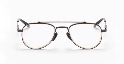 Akoni Mercury Round-frame Glasses In Black