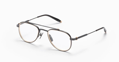 Akoni Mercury Round-frame Glasses In Black