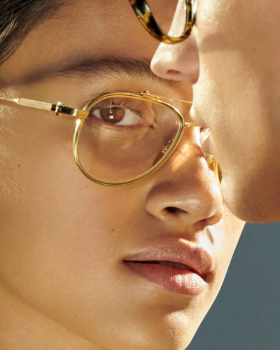 Akoni Mercury Round-frame Glasses In Black