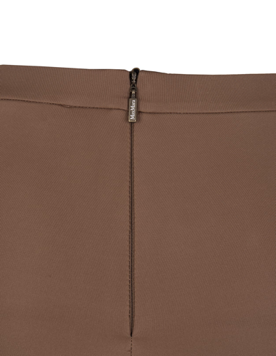 Shop Max Mara Brown Gelato Shorts In Marrone