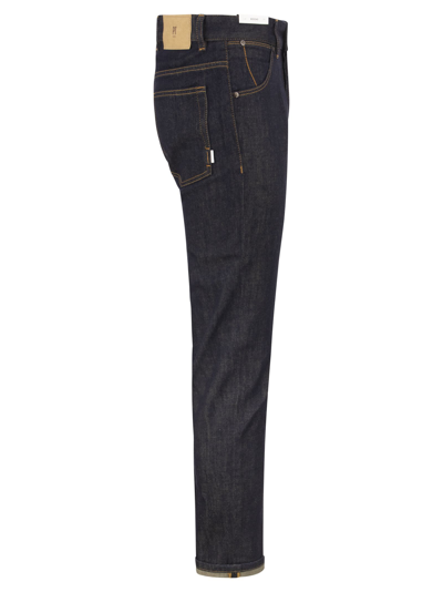 Shop Pt01 Reggae Slim Fit Jeans In Dark Denim