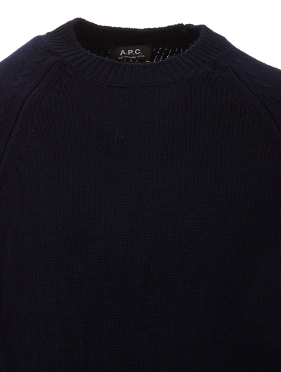 Shop Apc Pierre Sweater In Navy