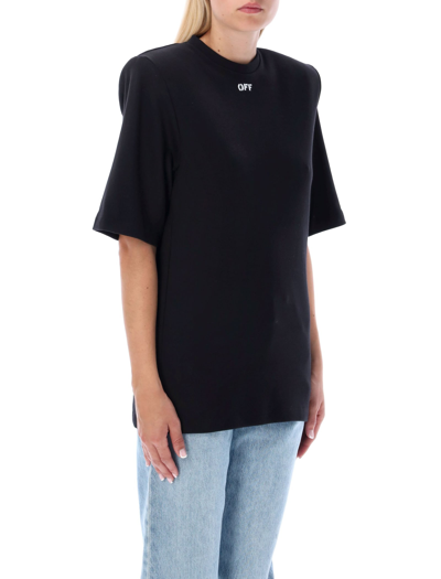 Shop Off-white Off Stamp Should Pads T-shirt In Black