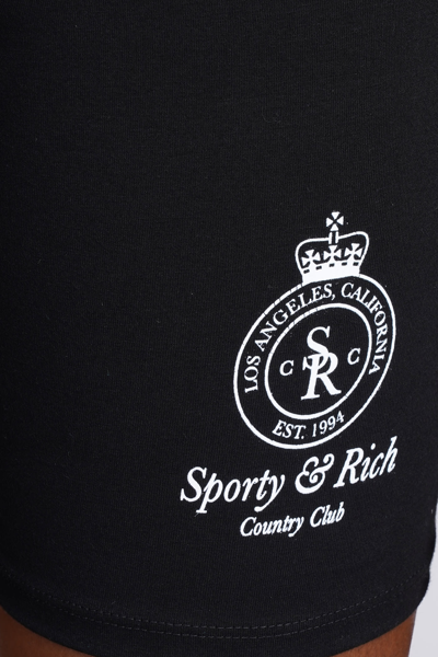 Shop Sporty &amp; Rich Shorts In Black Cotton