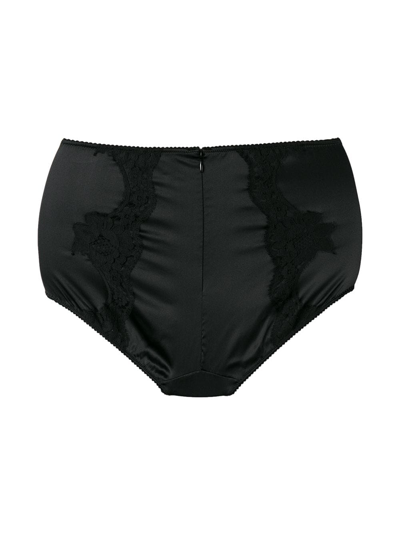 Shop Dolce & Gabbana Dolce&gabbana High Waist Lace Briefs