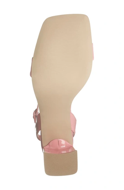 Shop Madden Girl Winni Open Toe Heeled Sandal In Dk Pink Patent