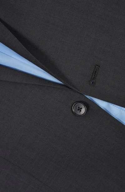 Original Penguin Two Button Wool Blend Two-piece Suit Set In Charcoal