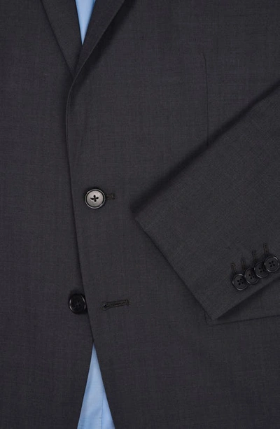 Original Penguin Two Button Wool Blend Two-piece Suit Set In Charcoal