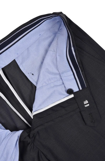 Original Penguin Two Button Wool Blend Two-piece Suit Set In Charcoal