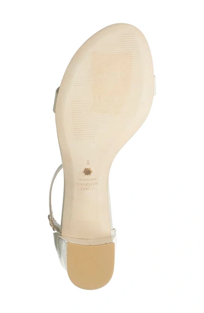 Shop Stuart Weitzman Simple Ankle Strap Sandal In Cream