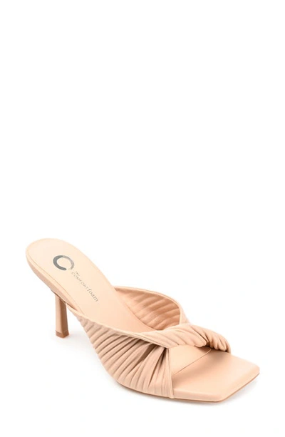 Journee Collection Greer Tru Comfort Foam Twist Sandal In Nude