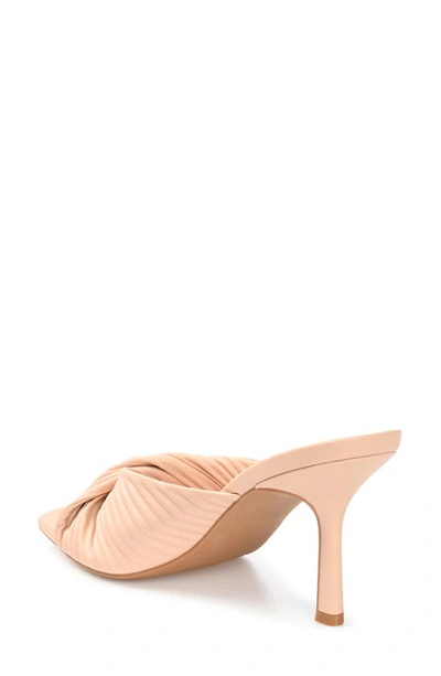 Shop Journee Collection Greer Tru Comfort Foam Twist Sandal In Nude