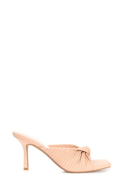 Journee Collection Greer Tru Comfort Foam Twist Sandal In Nude
