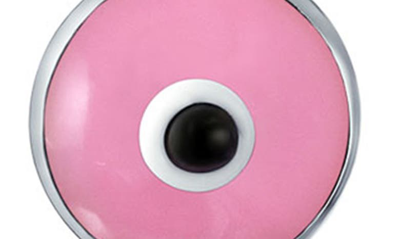 Bling Jewelry Sterling Silver Evil Eye Drop Earrings In Pink